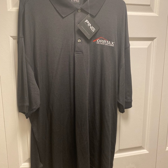 Ping “Orrtax Software”Men’s Black Embroidered on Chest Polo Shirt Size XL(New) - Picture 3 of 16